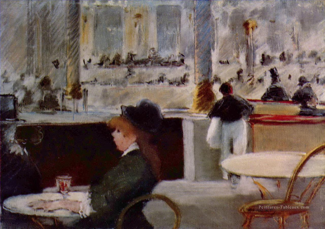 Intérieur d’un café Édouard Manet Peintures à l'huile